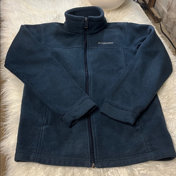 Columbia Kids' Dark Blue Fleece Jacket - Picture 2 of 4